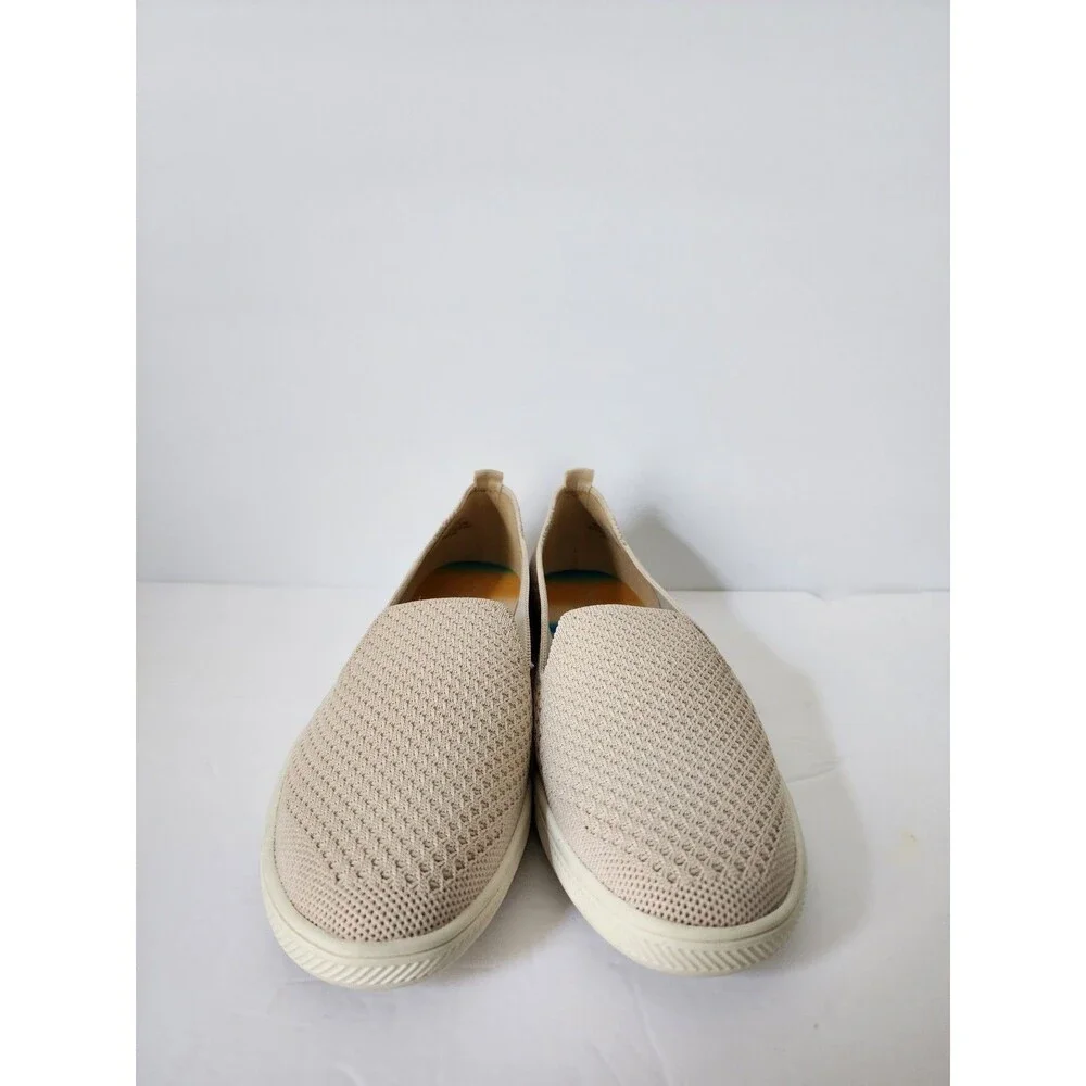 New Vince Camuto Washable Knit Slip-On Shoes Cabreli Bone Off White 7 M